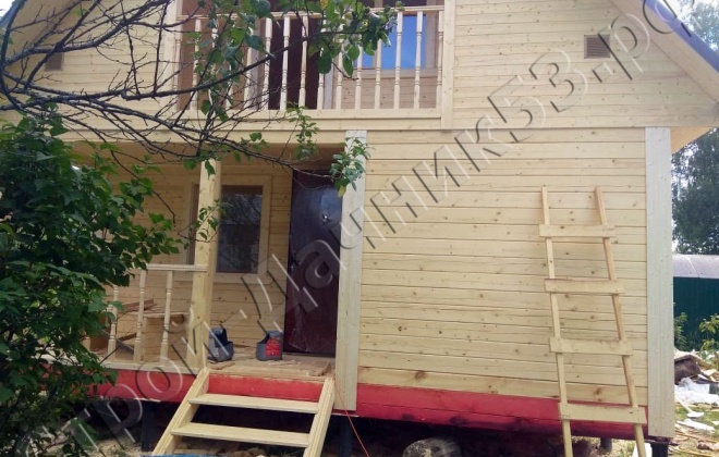 2 Брусовая баня Б-22 6×9, 90 м², Московская область, Ступинский район, ПГТ Михнево,  СНТ «Лесная Поляна» (1)